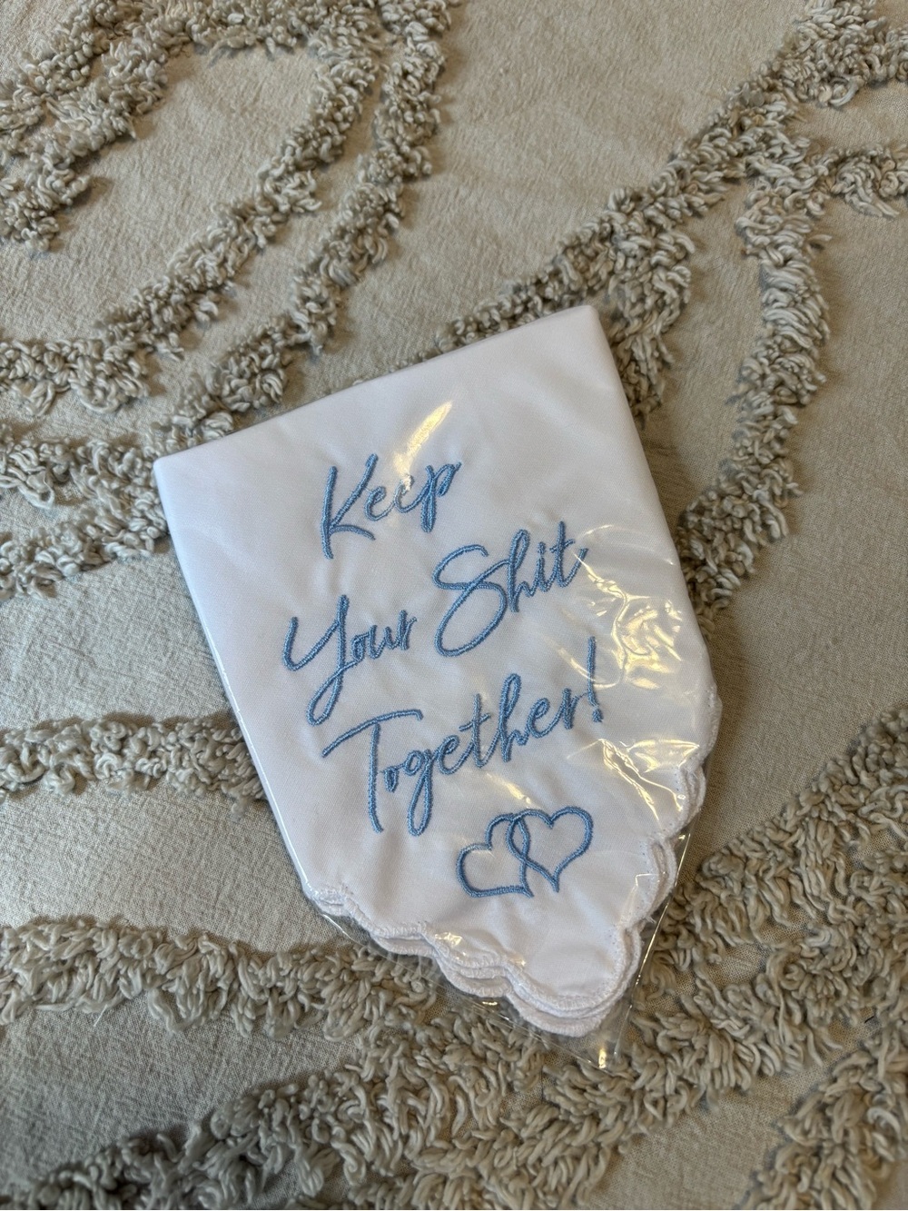 NWOT Keep Your Shit Together WEDDING HANKY
